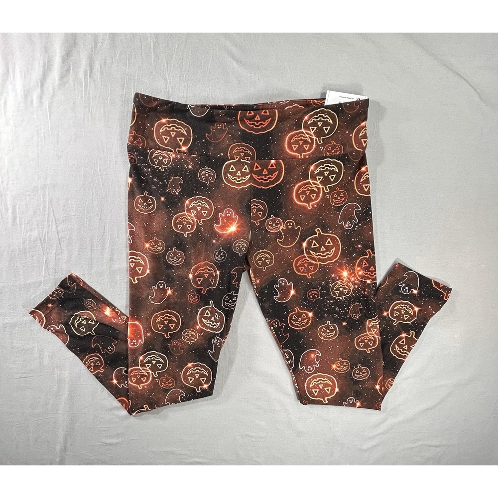 No Boundaries Halloween Leggings High Rise Pumpkin And Ghost Women's XL New
